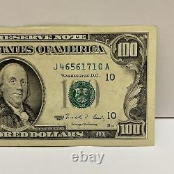Series 1990 US One Hundred Dollar Bill $100 Kansas City J 46561710 A