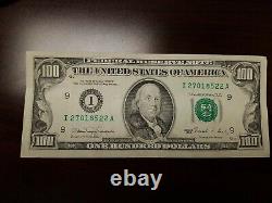 Series 1990 US One Hundred Dollar Bill $100 Minneapolis I 27018522 A