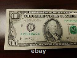 Series 1990 US One Hundred Dollar Bill $100 Minneapolis I 27018522 A