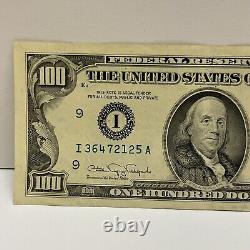 Series 1990 US One Hundred Dollar Bill $100 Minneapolis I 36472125 A