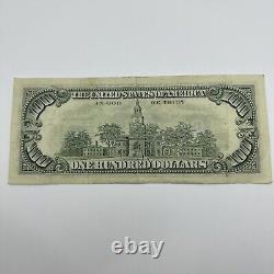 Series 1990 US One Hundred Dollar Bill $100 New York B 35497591 E small face