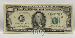 Series 1990 US One Hundred Dollar Bill $100 St. Louis H 04267796 A