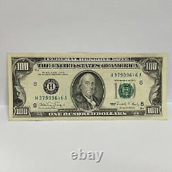 Series 1990 US One Hundred Dollar Bill $100 St Louis H 37909646 A