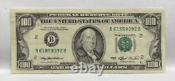 Series 1993 US One Hundred Dollar Bill $100 New York B 61859392 B