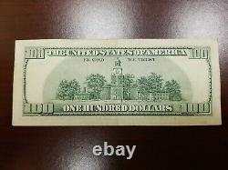 Series 1996 US One Hundred Dollar Bill $100 New York AB 90592013 Q