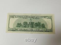 Series 1996 US One Hundred Dollar Bill Note $100 New York AB 81858116 H