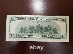 Series 1999 US One Hundred Dollar Bill Note $100 New York BB 82716024 A