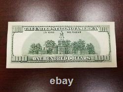 Series 2001 US One Hundred Dollar Bill Note $100 New York CB 15031751 E