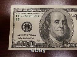 Series 2003 A US One Hundred Dollar Bill $100 Richmond FE 42812959 A