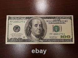 Series 2003 A US One Hundred Dollar Bill Note $100 Atlanta FF 46604275 A