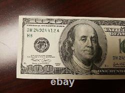 Series 2003 US One Hundred Dollar Bill $100 St. Louis DH 24924412 A