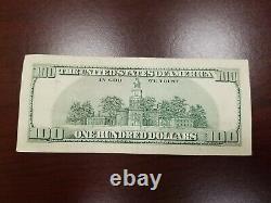 Series 2003 US One Hundred Dollar Bill Note $100 Atlanta DF 32773622 A
