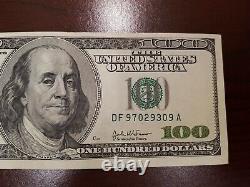 Series 2003 US One Hundred Dollar Bill Note $100 Atlanta DF 97029309 A