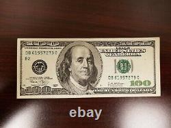 Series 2003 US One Hundred Dollar Bill Note $100 New York DB 61957279 C
