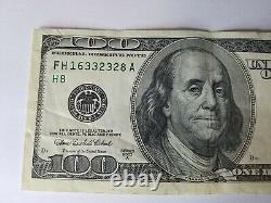 Series 2003 US One Hundred Dollar Bill Note $100 St Louis FH 16332328 A
