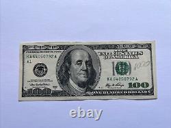 Series 2006 A US One Hundred Dollar Bill $100 Boston KA 64050792 A