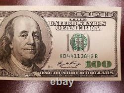 Series 2006 A US One Hundred Dollar Bill $100 New York KB 44113842 B