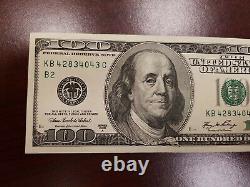 Series 2006 A US One Hundred Dollar Bill Note $100 New York KB 42834043 C