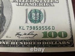 Series 2006 A US One Hundred Dollar Bill Note $100 San Francisco KL79859556D