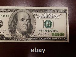 Series 2006 US One Hundred Dollar Bill $100 Minneapolis HI 48919379 A