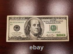 Series 2006 US One Hundred Dollar Bill $100 New York HB 20103859 D