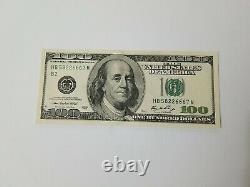 Series 2006 US One Hundred Dollar Bill $100 New York HB 58226667 M