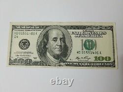 Series 2006 US One Hundred Dollar Bill Note $100 Cleveland HD 01551405 A