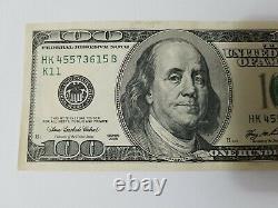 Series 2006 US One Hundred Dollar Bill Note $100 Dallas HK 45573615 B