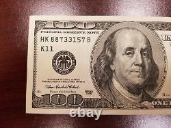 Series 2006 US One Hundred Dollar Bill Note $100 Dallas HK 88733157 B