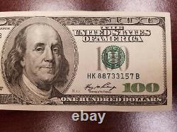 Series 2006 US One Hundred Dollar Bill Note $100 Dallas HK 88733157 B