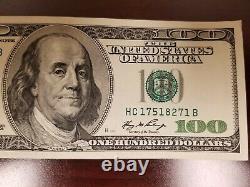 Series 2006 US One Hundred Dollar Bill Note $100 Philadelphia HC 17518271 B