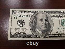 Series 2006 US One Hundred Dollar Bill Note $100 Richmond HE 75866318 A