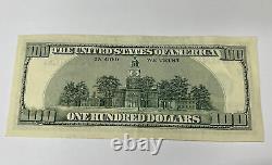 Series 2006 US One Hundred Dollar Bill Star Note $100 New York HB 10665266