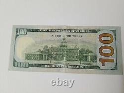 Series 2009 A US One Hundred Dollar Bill Star Note $100 New York LB06782316