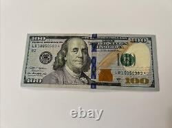 Series 2009 A US One Hundred Dollar Star Bill $100 New York LB 10050983