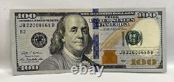 Series 2009 US One Hundred Dollar Bill $100 JB 22008668 B