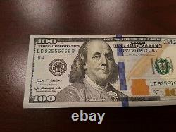 Series 2009 US One Hundred Dollar Bill Note $100 Cleveland LD 92555656 B