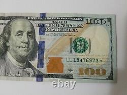 Series 2009 US One Hundred Dollar Bill Star Note $100 San Francisco LL18476973