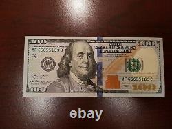 Series 2013 US One Hundred Dollar Bill Note $100 Atlanta MF 66655163 D