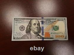 Series 2013 US One Hundred Dollar Bill Note $100 Chicago MG 60555977 A