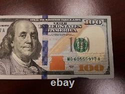 Series 2013 US One Hundred Dollar Bill Note $100 Chicago MG 60555977 A