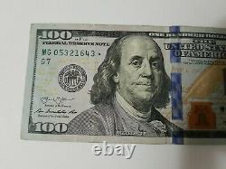 Series 2013 US One Hundred Dollar Bill Star Note $100 Chicago MG 05321643