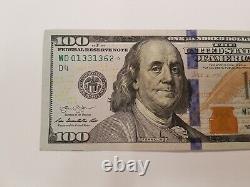 Series 2013 US One Hundred Dollar Bill Star Note $100 Cleveland MD 01331362