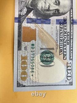 Series 2013 US One Hundred Dollar Bill Star Note $100 MB17755088