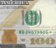 Series 2013 Us One Hundred Dollar Bill Star Note $100 Nyc Frb Mb 24079905