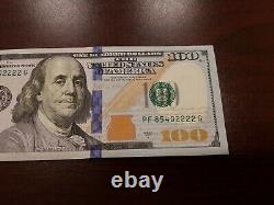 Series 2017 A US One Hundred Dollar Bill Note $100 Atlanta PF 85402222 G