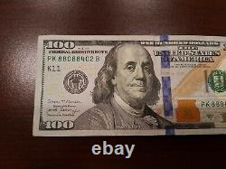Series 2017 A US One Hundred Dollar Bill Note $100 Dallas PK 88088402 B