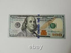 Series 2017 US One Hundred Dollar Bill Note $100 Atlanta PF 00441475 G (AU)