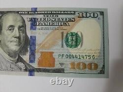 Series 2017 US One Hundred Dollar Bill Note $100 Atlanta PF 00441475 G (AU)