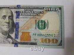 Series 2017 US One Hundred Dollar Bill Note $100 Atlanta PF 00441556 G (UA)